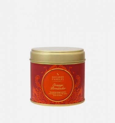 Orange Pomander Candle Tin