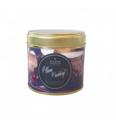Xmas Fayre Large Gold Tin Plum Pudding 
