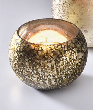 Antique Finish Bowl Shaped Tealight