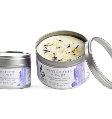Shifa Aromas, Mysterious Violet Tin Candle