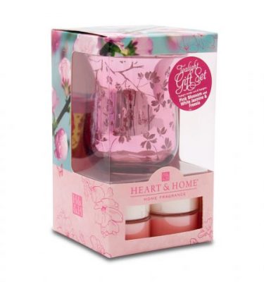 Heart & Home Spring Tealight Holder Gift Set