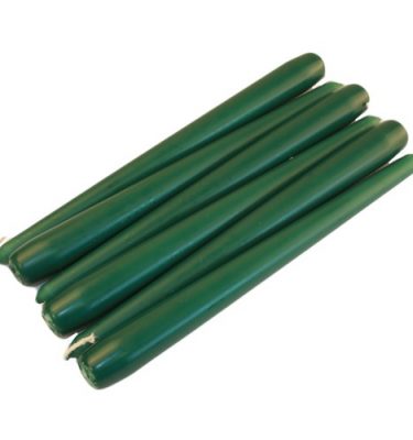 Green Tapered Dinner Candle