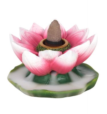 Coloured Lotus Backflow Incense Burner
