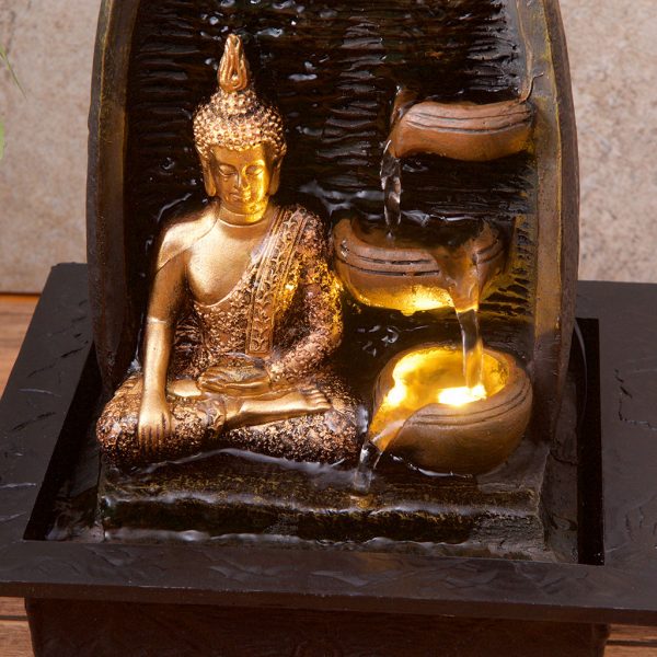Golden Buddha Water Fountain