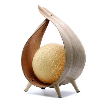 Natural Loop Coconut Lamp