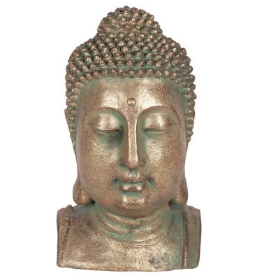 Verdigris Effect Garden Buddha Head