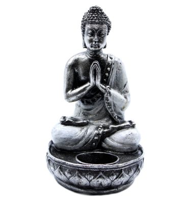 Buddha Candle Holder - White 